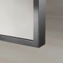 Origins Living Delphine 1200 x 700mm Overmantle Arch Mirror - Gunmetal