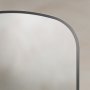 Origins Living Delphine 600 x 900mm Overmantle Arch Mirror - Gunmetal