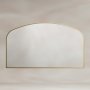 Origins Living Delphine 1200 x 700mm Overmantle Arch Mirror - Brushed Brass
