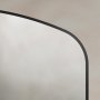Origins Living Delphine 1200 x 700mm Overmantle Arch Mirror - Black