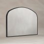Origins Living Delphine 1200 x 700mm Overmantle Arch Mirror - Black