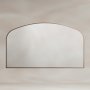 Origins Living Delphine 1200 x 700mm Overmantle Arch Mirror - Brushed Bronze