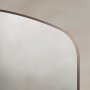 Origins Living Delphine 1200 x 700mm Overmantle Arch Mirror - Brushed Bronze