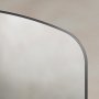 Origins Living Delphine 1200 x 700mm Overmantle Arch Mirror - Gunmetal