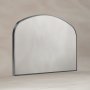 Origins Living Delphine 1200 x 700mm Overmantle Arch Mirror - Gunmetal