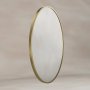 Origins Living Delphine 550 x 800mm Oval Mirror - Brushed Brass