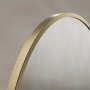 Origins Living Delphine 550 x 800mm Oval Mirror - Brushed Brass