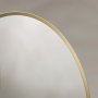 Origins Living Delphine 550 x 800mm Oval Mirror - Brushed Brass
