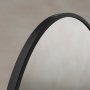 Origins Living Delphine 550 x 800mm Oval Mirror - Black