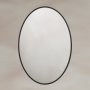 Origins Living Delphine 550 x 800mm Oval Mirror - Black