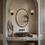 Origins Living Delphine 550 x 800mm Oval Mirror - Black