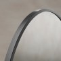 Origins Living Delphine 550 x 800mm Oval Mirror - Gunmetal