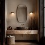 Origins Living Oslo 450 x 800mm Barrel Mirror - Brushed Brass