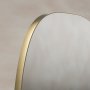 Origins Living Oslo 450 x 800mm Barrel Mirror - Brushed Brass