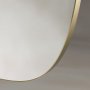 Origins Living Oslo 450 x 800mm Barrel Mirror - Brushed Brass
