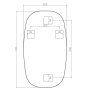 Origins Living Oslo 450 x 800mm Barrel Mirror - Black