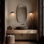 Origins Living Oslo 450 x 800mm Barrel Mirror - Brushed Bronze