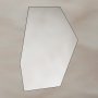 Origins Living Oslo 550 x 800mm Irregular Hexagon Mirror - Black
