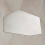 Origins Living Oslo 550 x 800mm Irregular Hexagon Mirror - Black