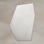 Origins Living Oslo 550 x 800mm Irregular Hexagon Mirror - Black