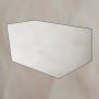 Origins Living Oslo 550 x 800mm Irregular Hexagon Mirror - Black