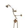 Perrin & Rowe Traditional Riser Diverter, Handshower, Hose, Sliding Bracket and Wall Stay - English Bronze