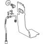 Geberit Conventional Water Supply Connection Set for AquaClean Mera - Gloss Chrome
