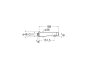 Roca Avant Self-Closing Wall-Mounted Basin Mixer with 190mm Spout