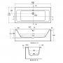 Ideal Standard Tempo Arc 170 x 75cm Idealform Plus+ Double Ended Bath