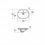 Ideal Standard Concept Oval 55cm Countertop Basin