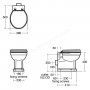 Ideal Standard Waverley Back to Wall Toilet