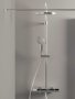 Roca Even-T Thermostatic Shower Column with Round Head - Chrome