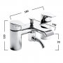 Tavistock Blaze Bath/Shower Mixer