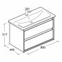 Ideal Standard Connect Air 84cm Vanity Basin