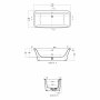 Ideal Standard Connect Air 1700 x 790mm Freestanding Double Ended Bath