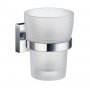 Smedbo House Holder with Frosted Glass Tumbler