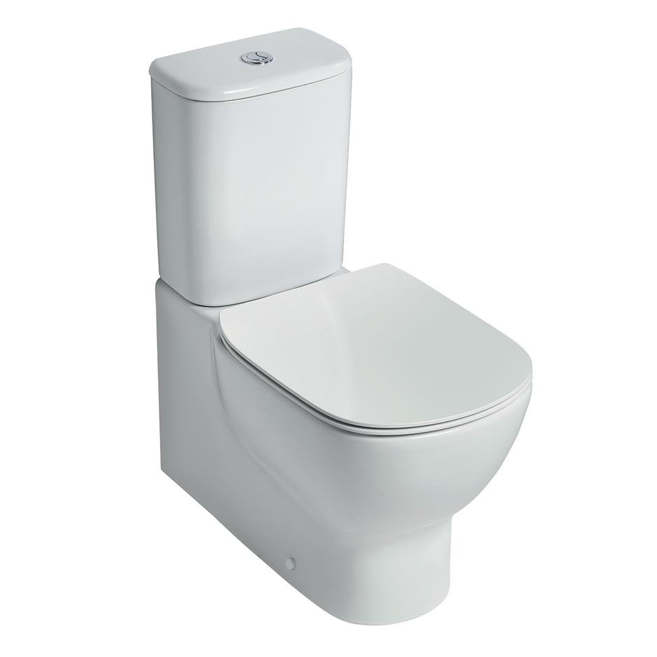 Preguntar pasión Frontera Ideal Standard Tesi Close Coupled Back to Wall WC with Aquablade | Bathroom  Supplies Online