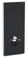 Geberit Monolith Plus Black Glass 114cm Sanitary Module for Wall Hung WC
