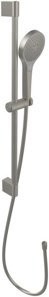 Villeroy & Boch Verve Exposed Shower Kit Including Riser Rail, Hose & Hand Shower - Matt Brushed Nickel