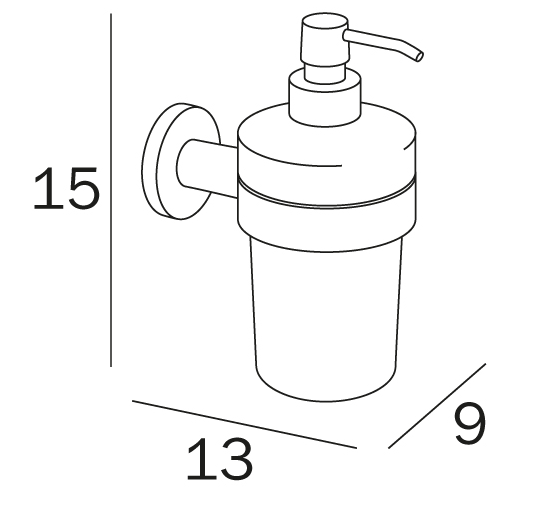 Inda Touch Liquid Soap Dispenser (A46670)