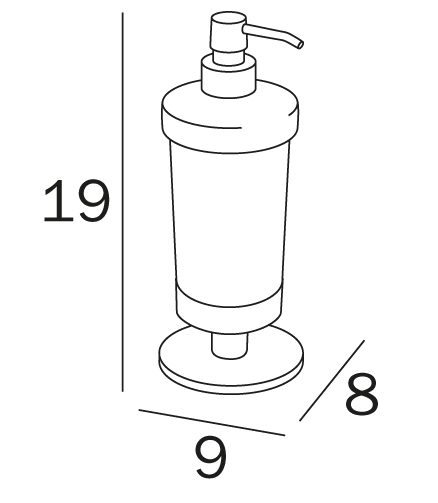 Inda Touch Liquid Soap Dispenser (A4667Z)