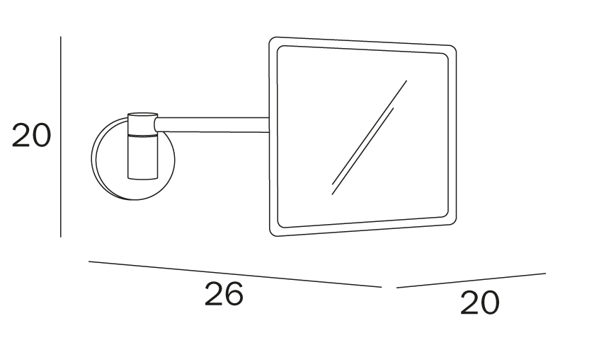 magnification of mirror
