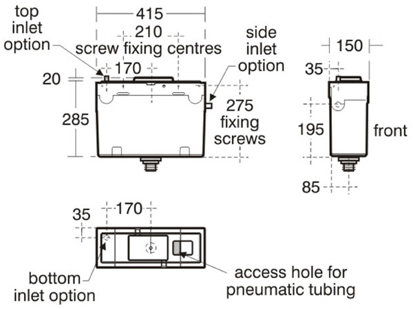 Ideal Standard Sottini Conceala 2 Cistern